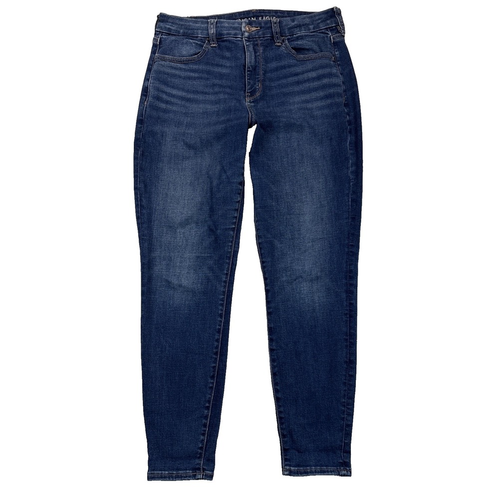American Eagle Curvy High-Rise Jegging Sz 8 Short Dark Wash Skinny Denim